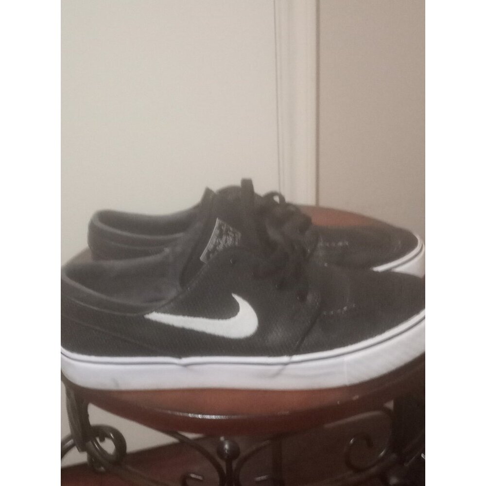 Nike Zoom Stefan Janoski SB Men’s Black Leather Skate Shoes Size 10.5 616490-013